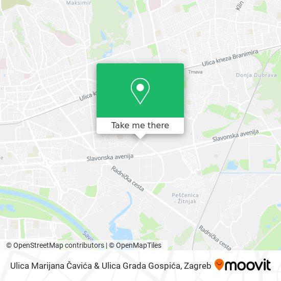 Ulica Marijana Čavića & Ulica Grada Gospića map