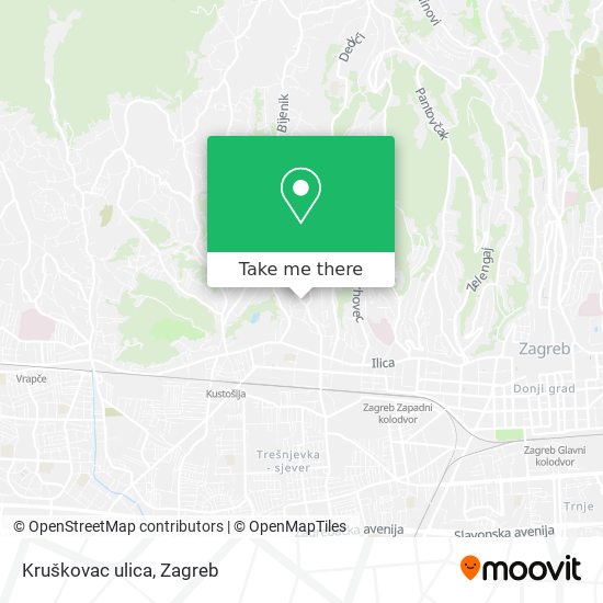 Kruškovac ulica map