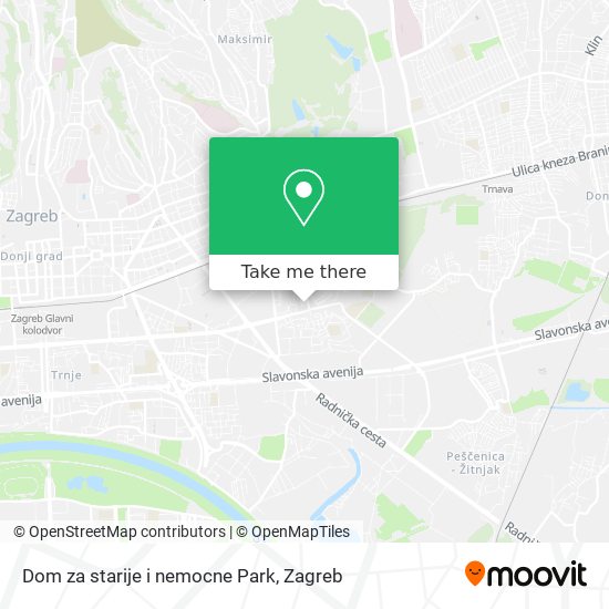 Dom za starije i nemocne Park map