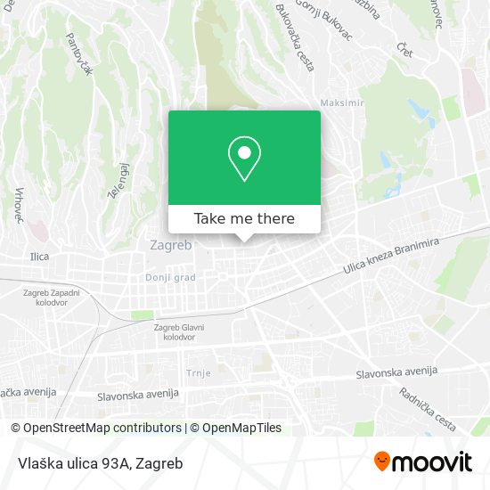 Vlaška ulica 93A map
