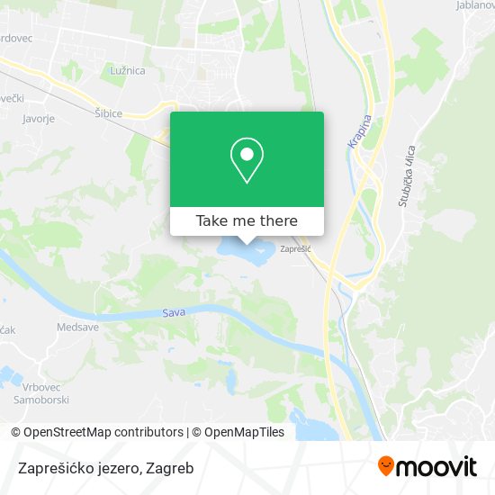 Zaprešićko jezero map