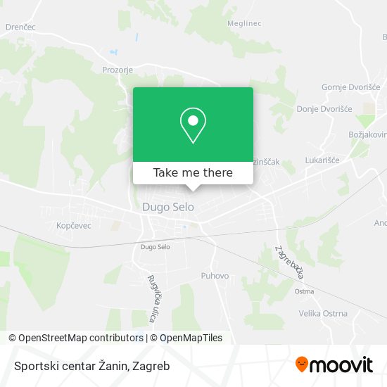 Sportski centar Žanin map