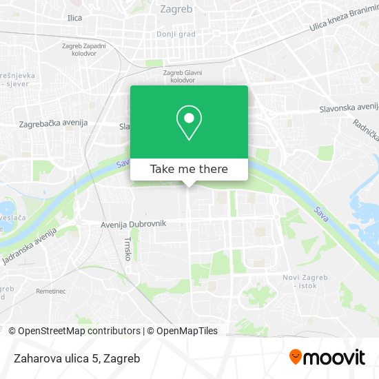 Zaharova ulica 5 map