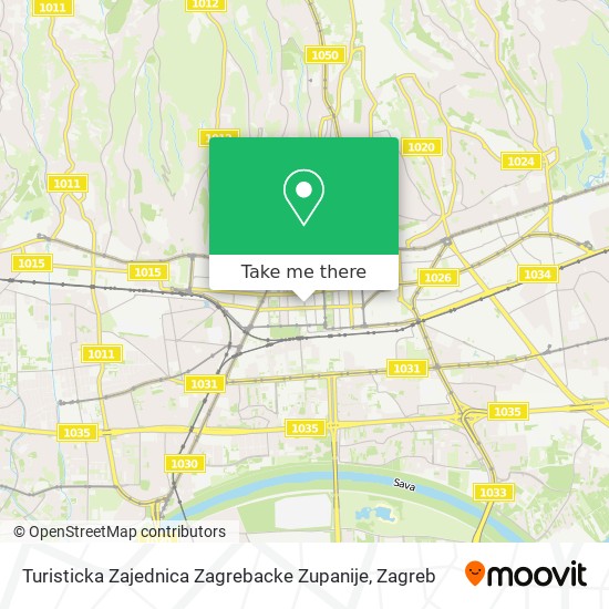 Turisticka Zajednica Zagrebacke Zupanije map