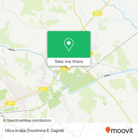 Ulica kralja Zvonimira 8 map