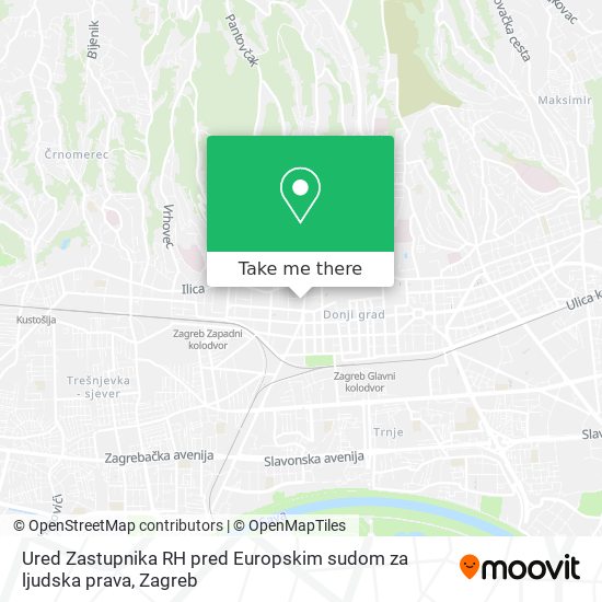 Ured Zastupnika RH pred Europskim sudom za ljudska prava map