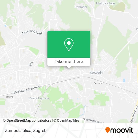 Zumbula ulica map