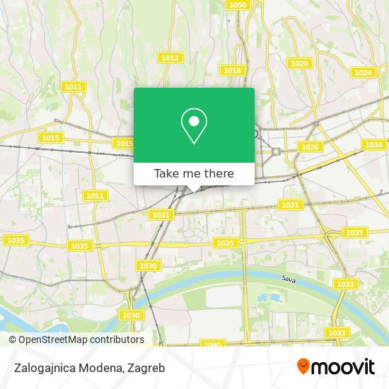 Zalogajnica Modena map