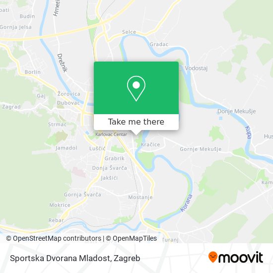 Sportska Dvorana Mladost map