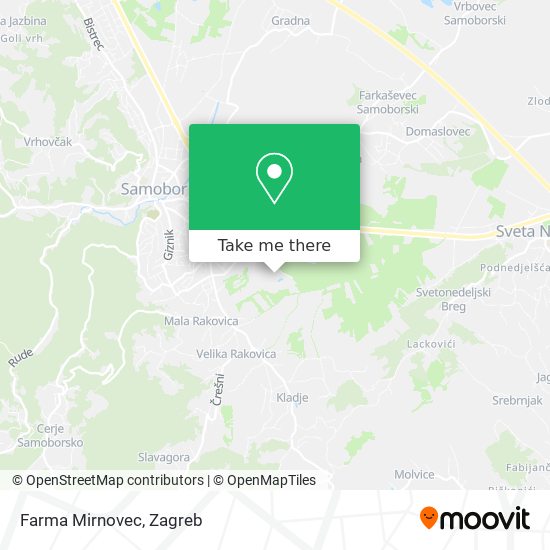 Farma Mirnovec map