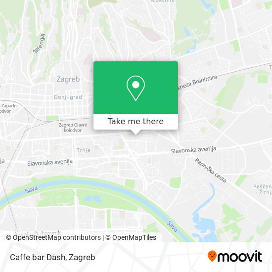 Caffe bar Dash map