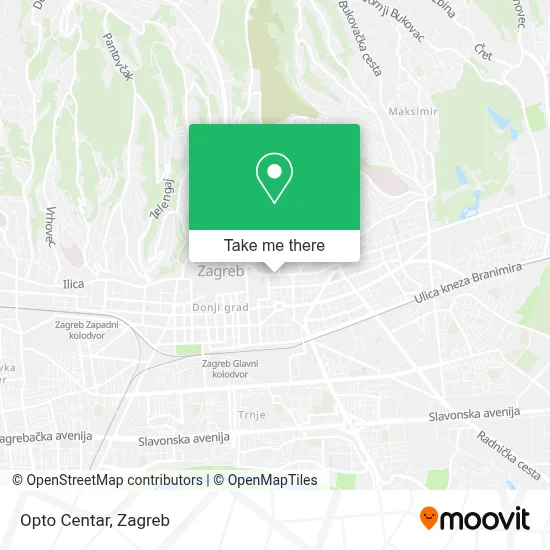 Opto Centar map