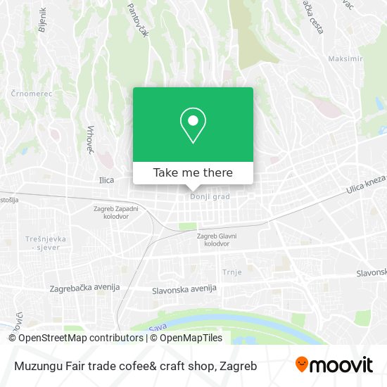 Muzungu Fair trade cofee& craft shop map