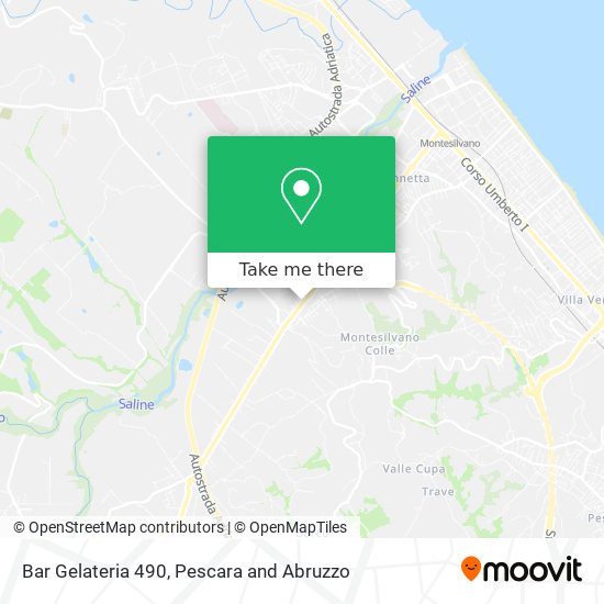 Bar Gelateria 490 map