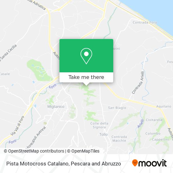 Pista Motocross Catalano map