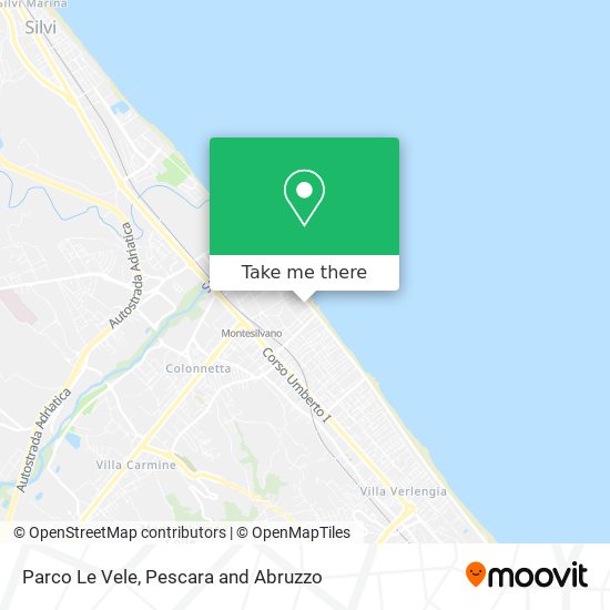 Parco Le Vele map