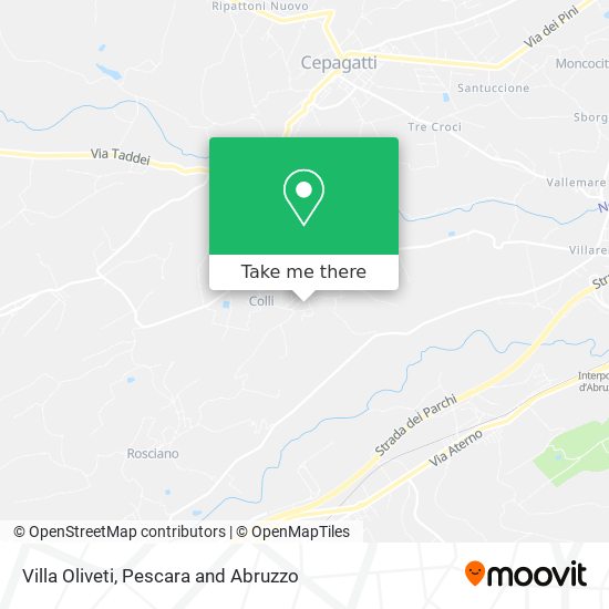 Villa Oliveti map