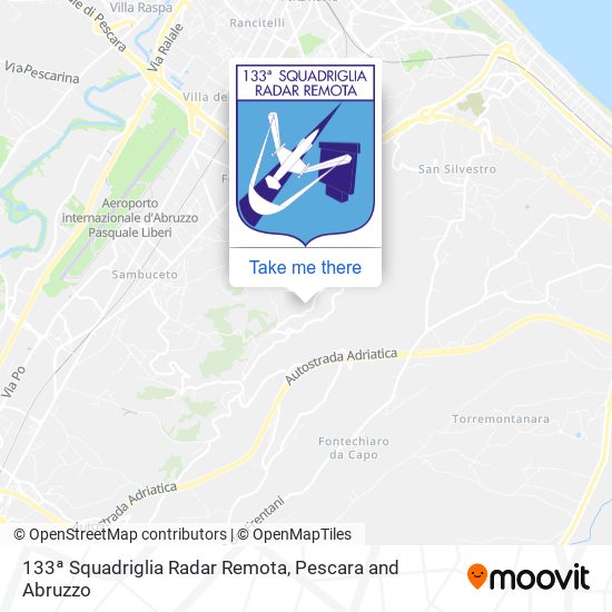 133ª Squadriglia Radar Remota map