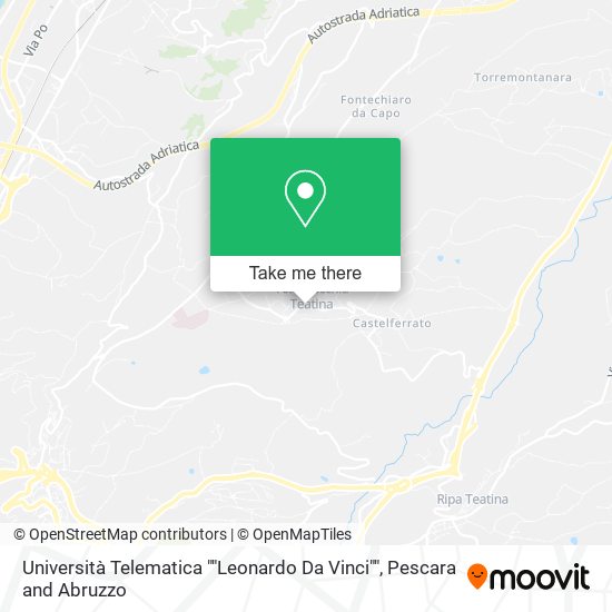 Università Telematica "Leonardo Da Vinci" map