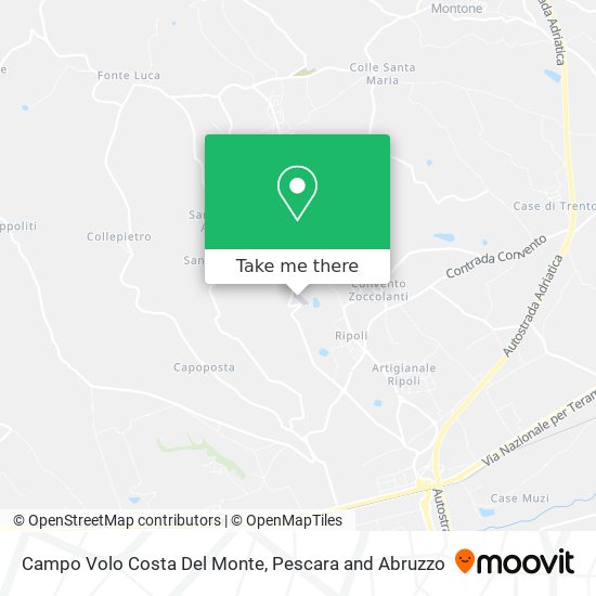 Campo Volo Costa Del Monte map