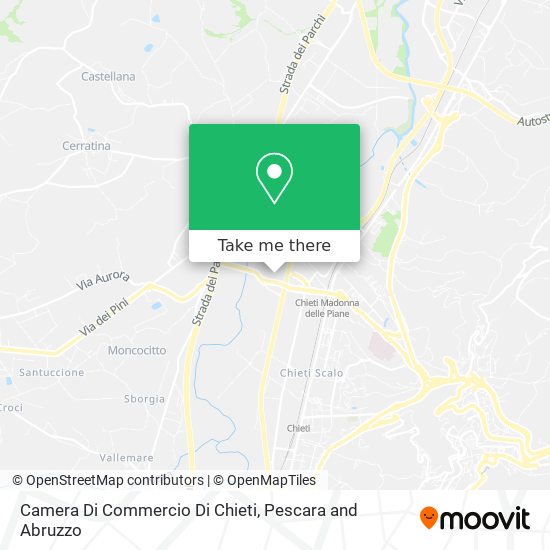 Camera Di Commercio Di Chieti map