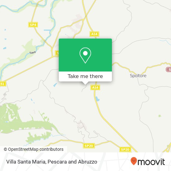 Villa Santa Maria map