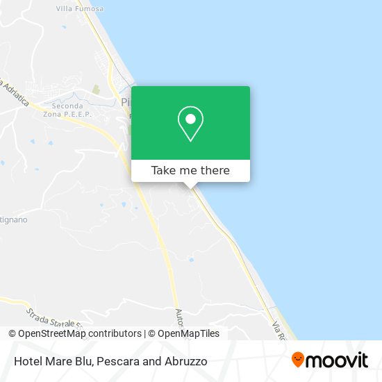 Hotel Mare Blu map