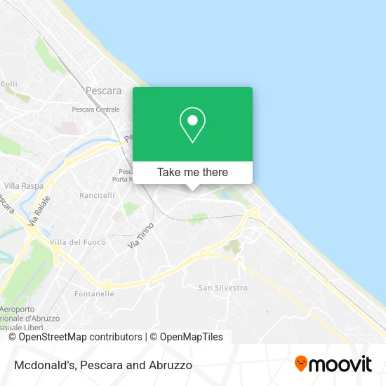 Mcdonald's map