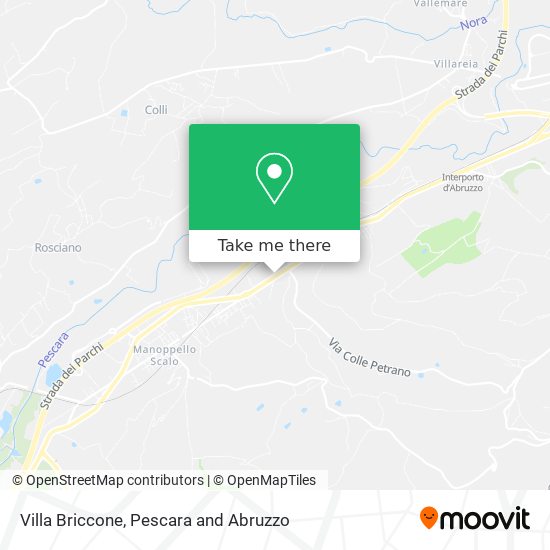 Villa Briccone map