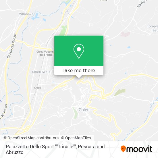 Palazzetto Dello Sport ""Tricalle"" map