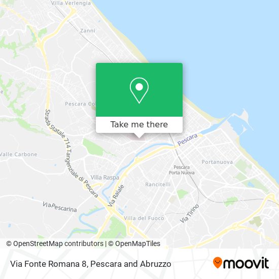 Via Fonte Romana  8 map
