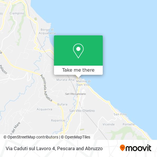 Via Caduti sul Lavoro  4 map