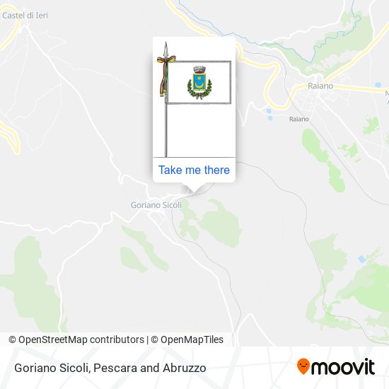 Goriano Sicoli map