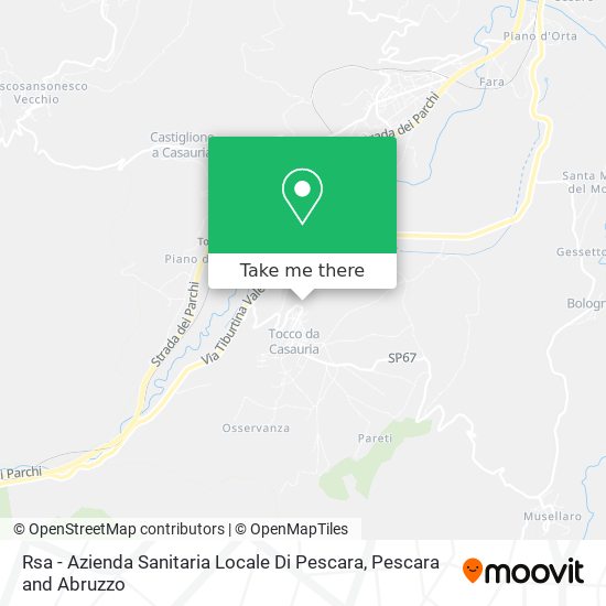 Rsa - Azienda Sanitaria Locale Di Pescara map