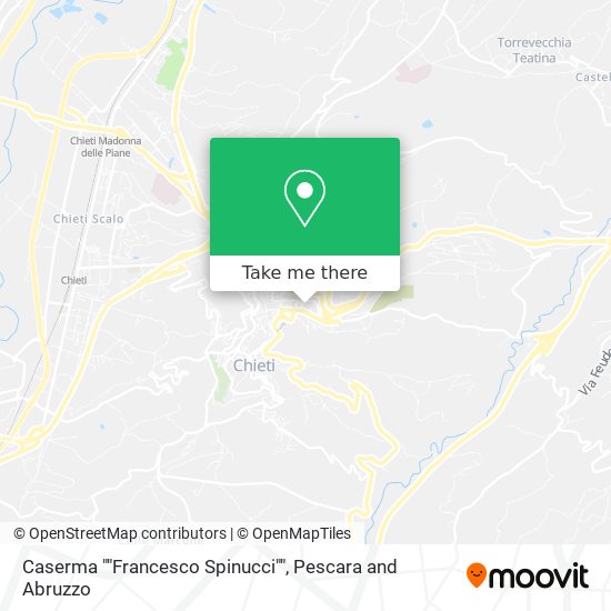 Caserma ""Francesco Spinucci"" map
