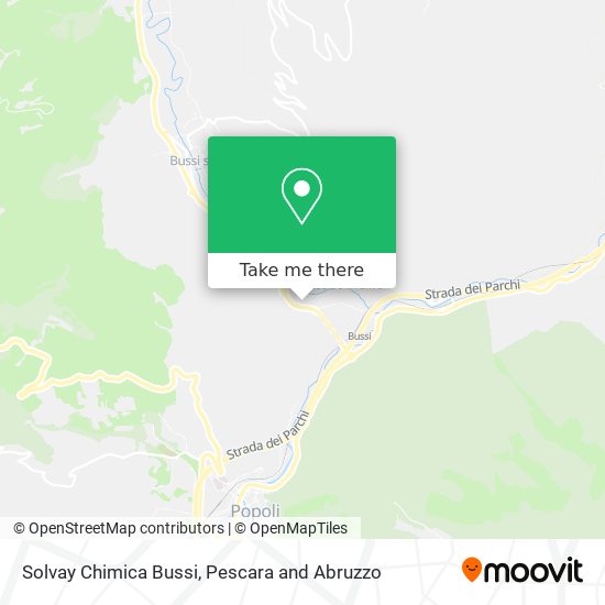 Solvay Chimica Bussi map