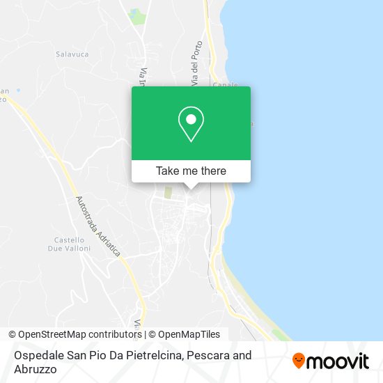 Ospedale San Pio Da Pietrelcina map