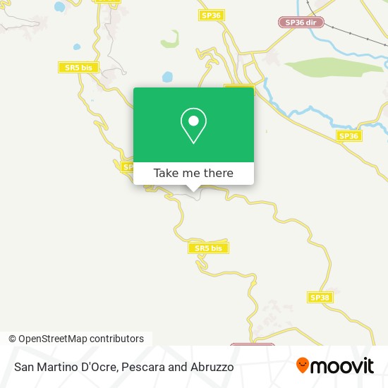 San Martino D'Ocre map