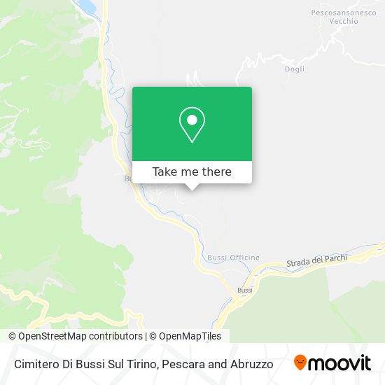 Cimitero Di Bussi Sul Tirino map