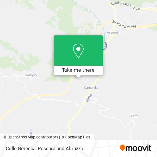 Colle Geresca map