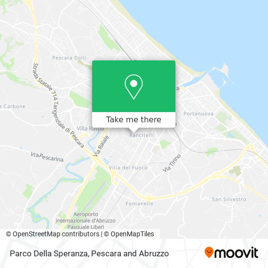 Parco Della Speranza map
