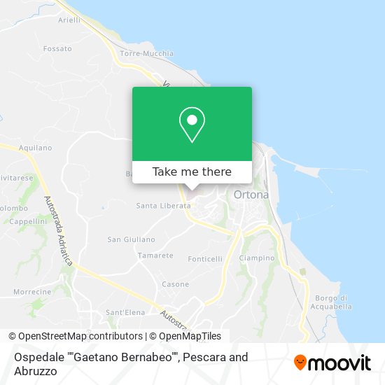 Ospedale ""Gaetano Bernabeo"" map