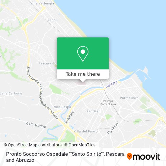 Pronto Soccorso Ospedale ""Santo Spirito"" map
