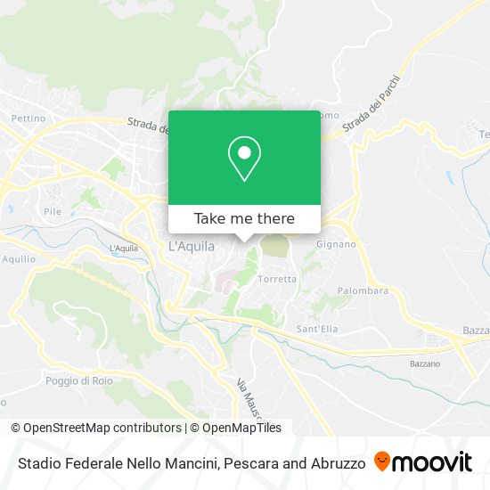 Stadio Federale Nello Mancini map