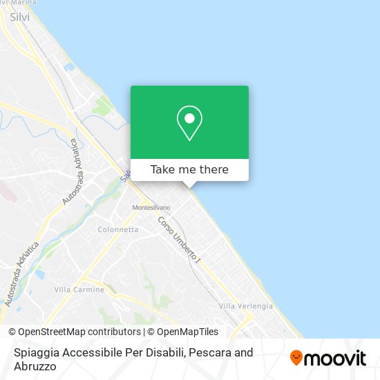Spiaggia Accessibile Per Disabili map