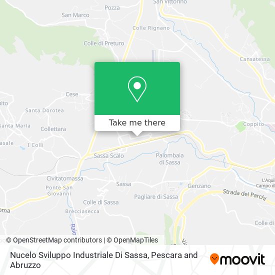 Nucelo Sviluppo Industriale Di Sassa map