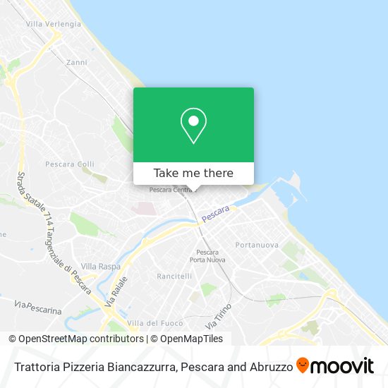 Trattoria Pizzeria Biancazzurra map