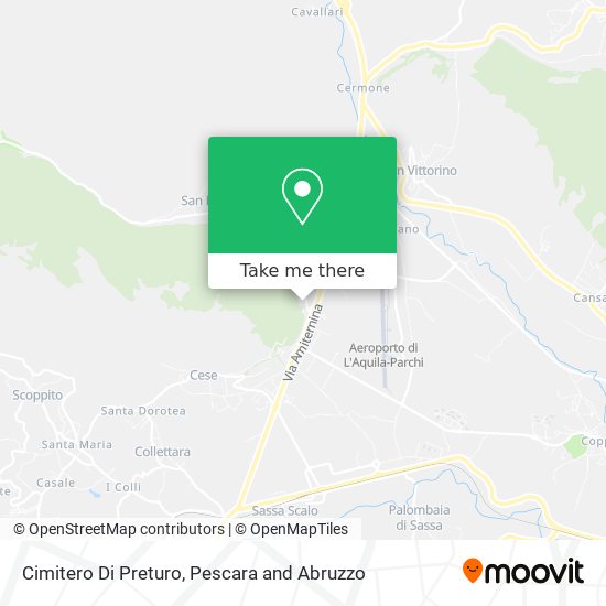 Cimitero Di Preturo map