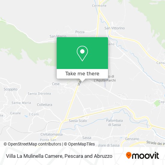 Villa La Mulinella Camere map