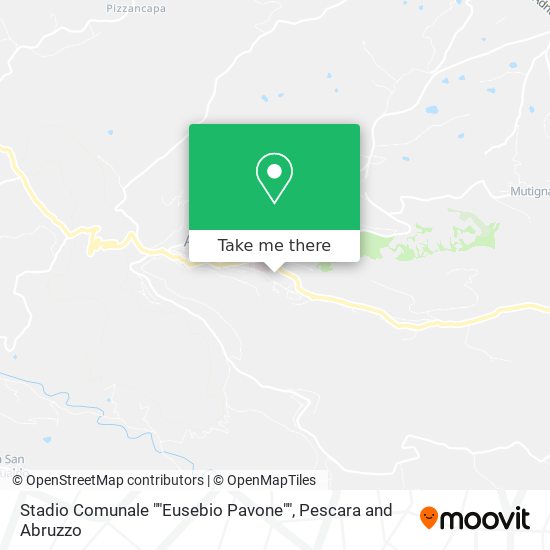Stadio Comunale ""Eusebio Pavone"" map
